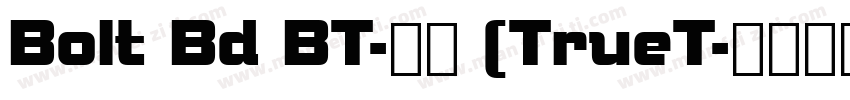 Bolt Bd BT-常规 (TrueT字体转换